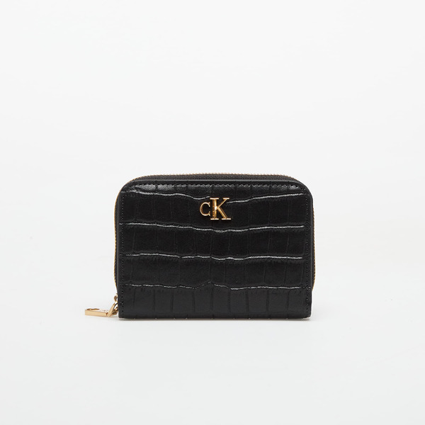  Calvin Klein Croc Medium Flap Wallet Black Universal 
