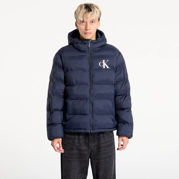  Jacket Calvin Klein Jeans Ls Nylon Monogram Puff Jacket Blue L 