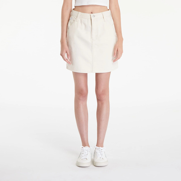  Calvin Klein Jeans Hr A-line Mini Skirt Hammerloop White 27 