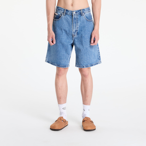  Calvin Klein Jeans 90s Mid Blue Stone Shorts Blue 35 