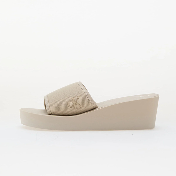  Sneakers Calvin Klein Jeans Beach Wedge Slide Ca Beige Eur 38 