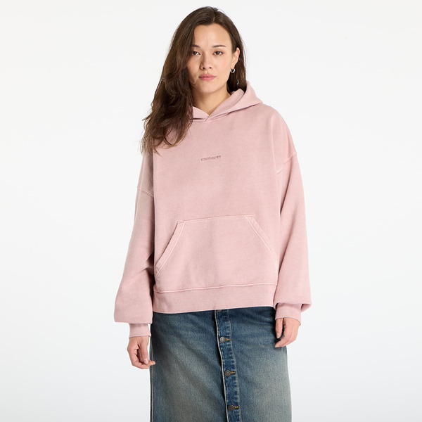  Sweatshirt Carhartt Wip W' Hooded Benton Sweat Glassy Pink Garment Dyed M 