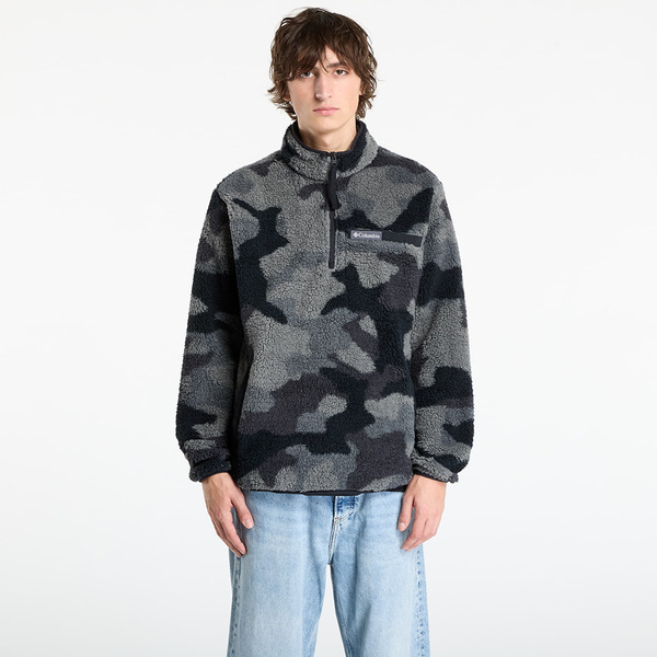  Sweatshirt Columbia Rugged Ridge™ High Pile Half Zip Black Mod Camo M 