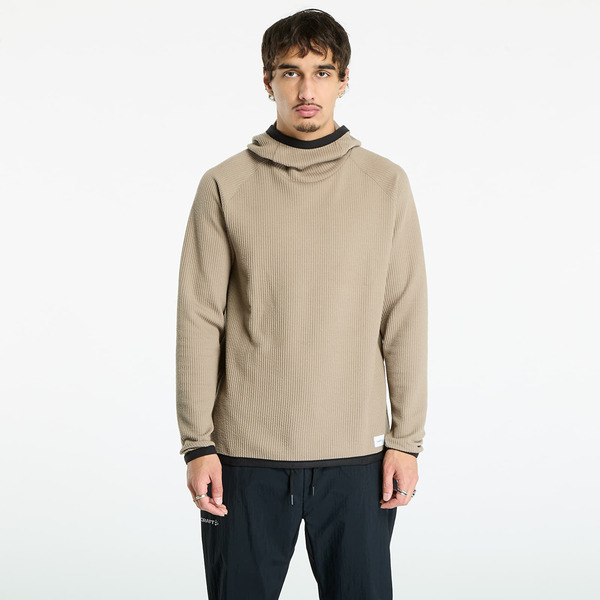  Sweatshirt Craft Grid Hood Taupe L 