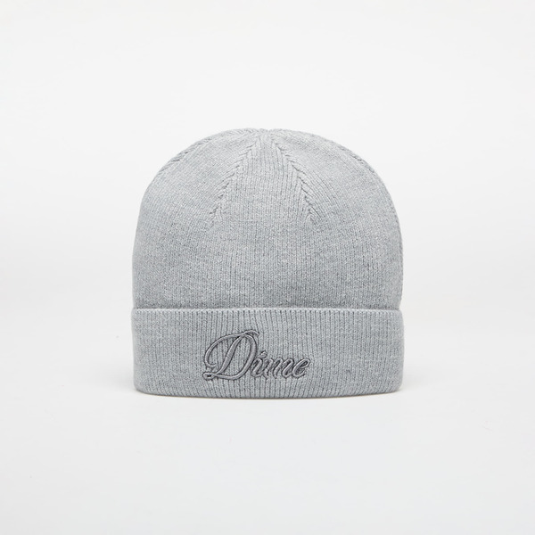  Dime Cursive Wool Fold Beanie Heather Gray Universal 