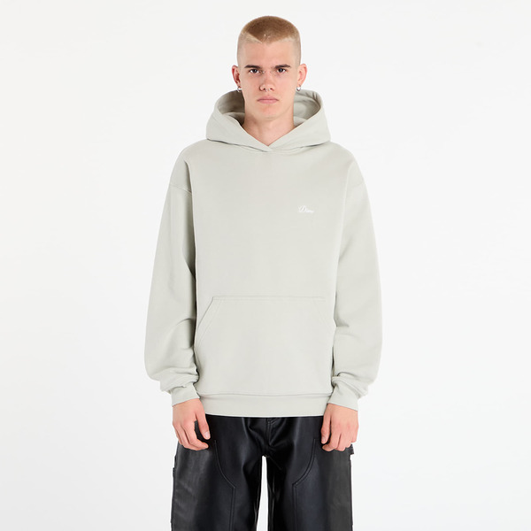  Sweatshirt Dime Cursive Small Logo Hoodie Unisex Charcoal Moss S 