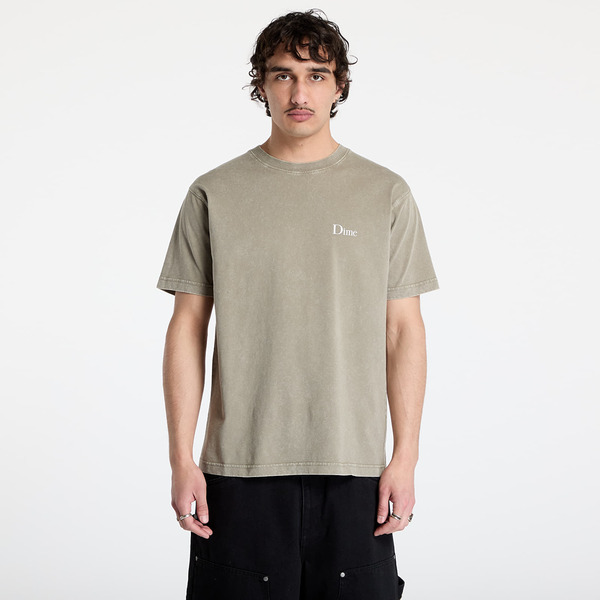  T-shirt Dime Classic Small Logo T-shirt Unisex Faded Cement Xs 