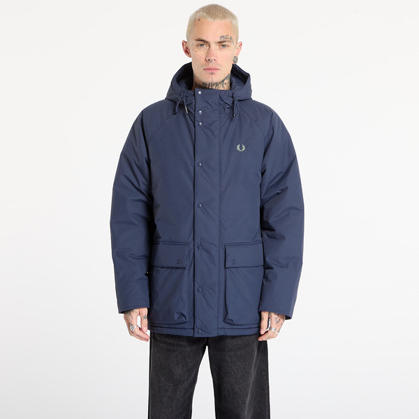  Jacket Fred Perry Padded Zip Through Jacket Dark Airforce Xl 