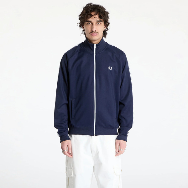  Sweatshirt Fred Perry Taped Track Jacket Carbon Blue S 