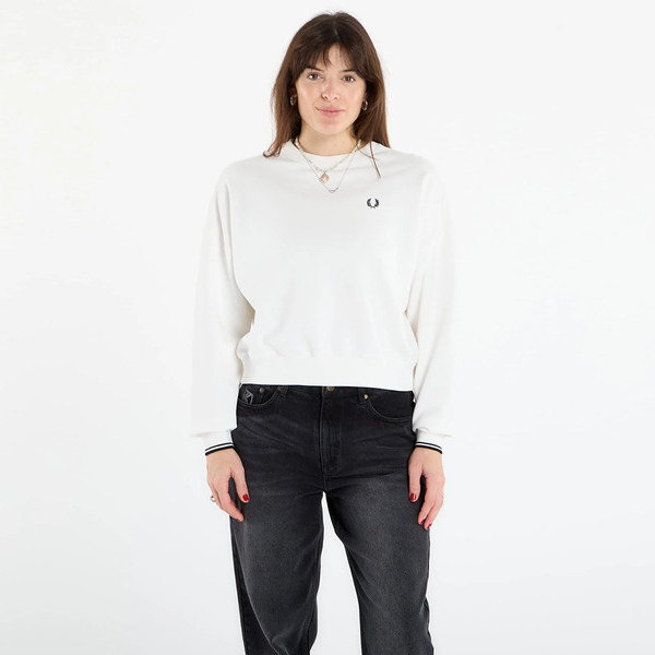  Sweatshirt Fred Perry Tipped Sweatshirt Snow White 36 