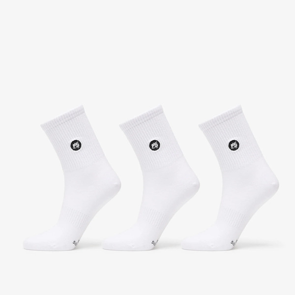  Footshop Short Socks 3-pack White 43-46 