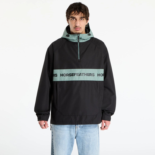  Jacket Horsefeathers Gordie Jacket Black/ Iceberg Green S 