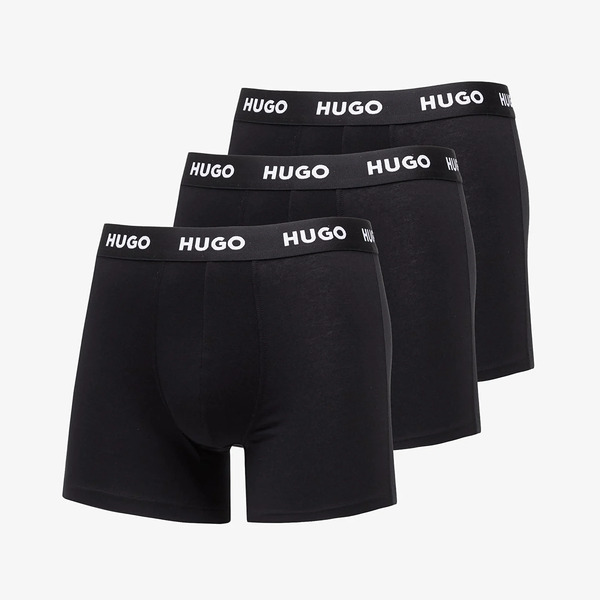  Hugo Boss Logo-waistband Boxer Briefs 3-pack Black S 