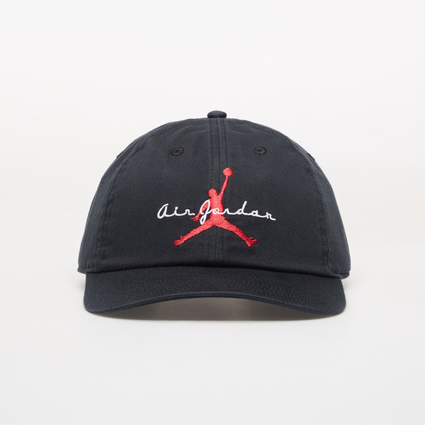  Jordan Club Cap Unstructured Adjustable Hat Black/ White/ University Red L/xl 