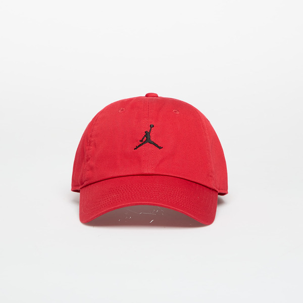  Jordan Club Unstructured Curved-bill Hat Gym Red/ Black M/l 