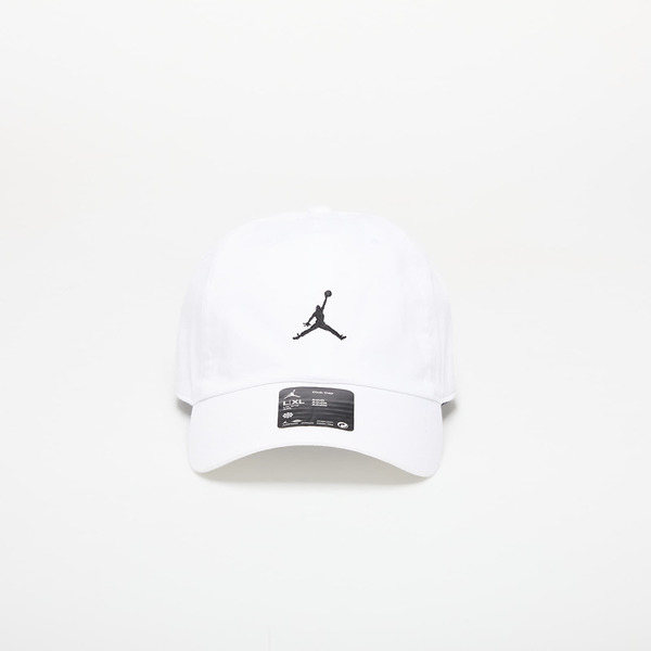  Jordan Club Unstructured Curved-bill Hat White/ Black M/l 