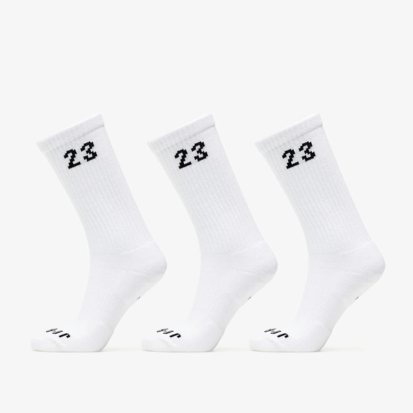  Jordan Essentials Crew Socks 3-pack White/ Black Xl 