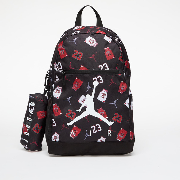 Jordan Jan Air School Backpack Black/ Gym Red/ White Universal 