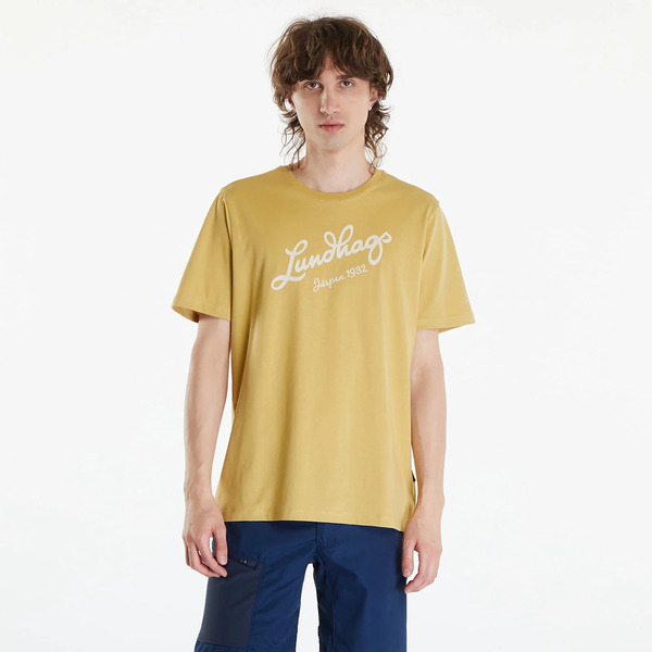  T-shirt Lundhags Järpen Logo T-shirt M Straw Xxl 