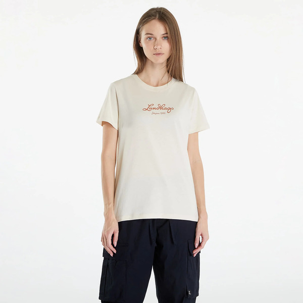  T-shirt Lundhags Järpen Logo T-shirt W Chalk White Xl 