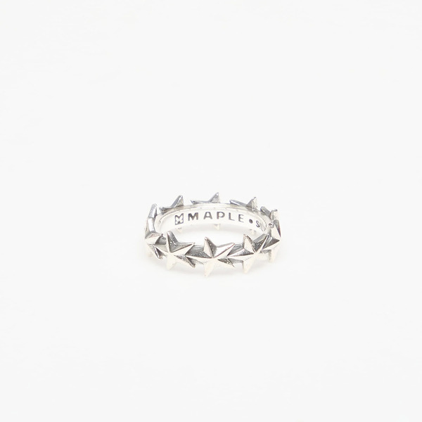  Maple Star Ring Medium Silver 925 7 