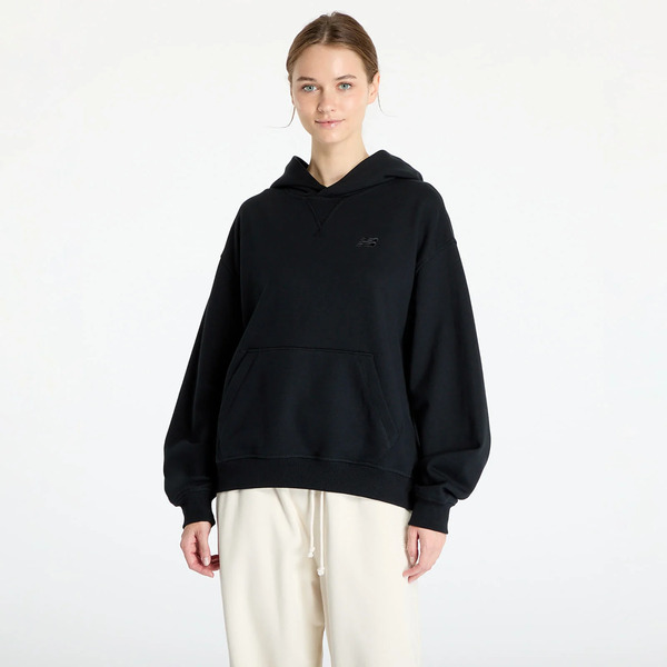  Sweatshirt New Balance Athletics French Terry Hoodie Black S 