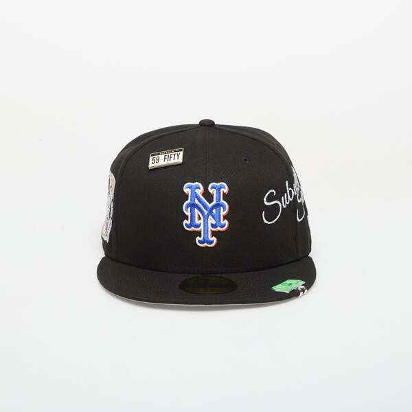  Cap New Era 59fifty Mlb Img Subway Series 5 New York Mets Black 7 1/4 