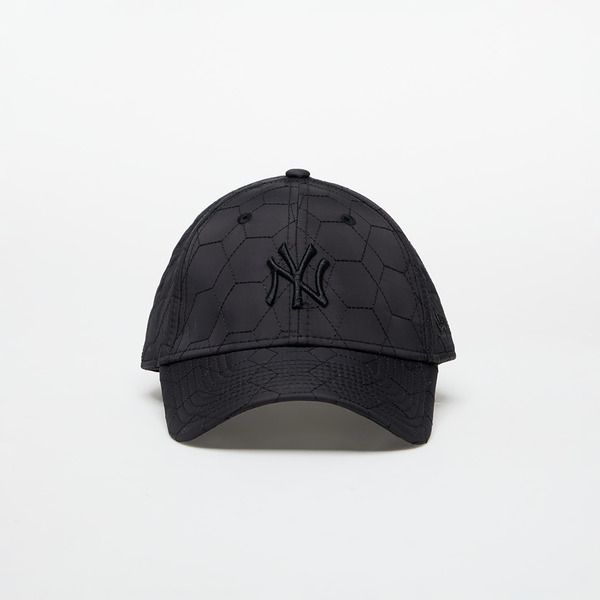  New Era New York Yankees Mlb Quilted 9forty Adjustable Cap Black/ Black Universal 