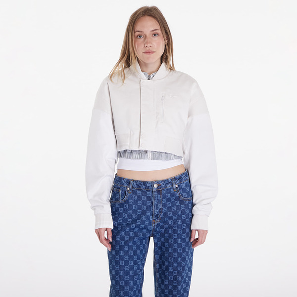  Bomber Nike Sportswear Destroyer Women's Cropped Canvas Jacket Phantom/ Summit White/ Summit White L 
