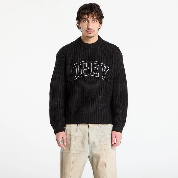  Sweater Obey Collegiate Sweater Black Multi L 
