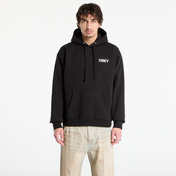  Sweatshirt Obey Doberman Pullover Hood Black L 