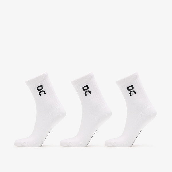  On Logo Sock High 3-pack White M 