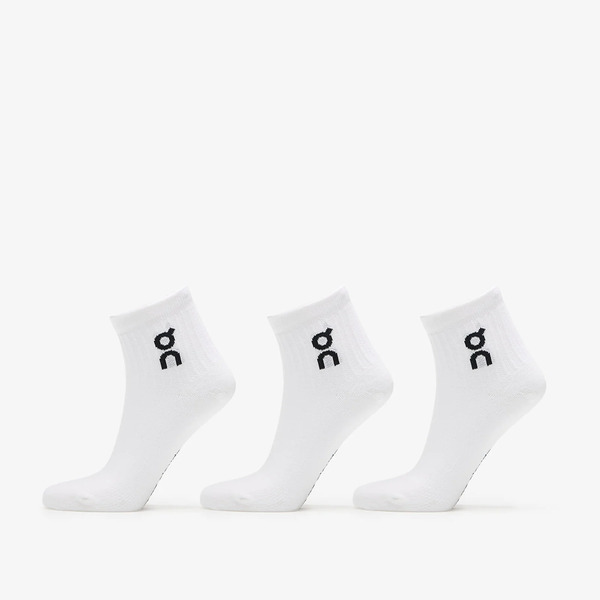  On Logo Sock Mid 3-pack White S 