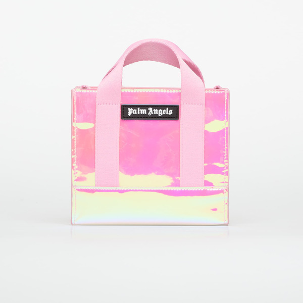  Bag Palm Angels Kids Shiny Mini Tote Pearl Rose/ Black Universal 