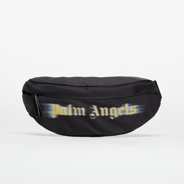  Palm Angels Kids Blurred Logo Fannypack Black/ Ocher Yellow Universal 
