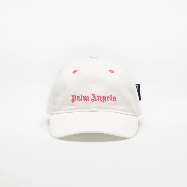  Palm Angels Kids Logo Baseball Cap Butter Cherry Ii 