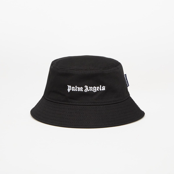  Palm Angels Kids Logo Bucket Hat Black/ Off White I 