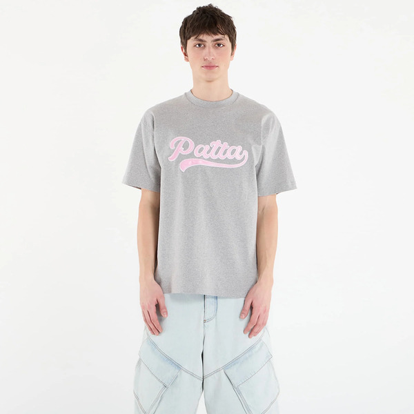  T-shirt Patta Logo Tail T-shirt Unisex Grey Heather M 