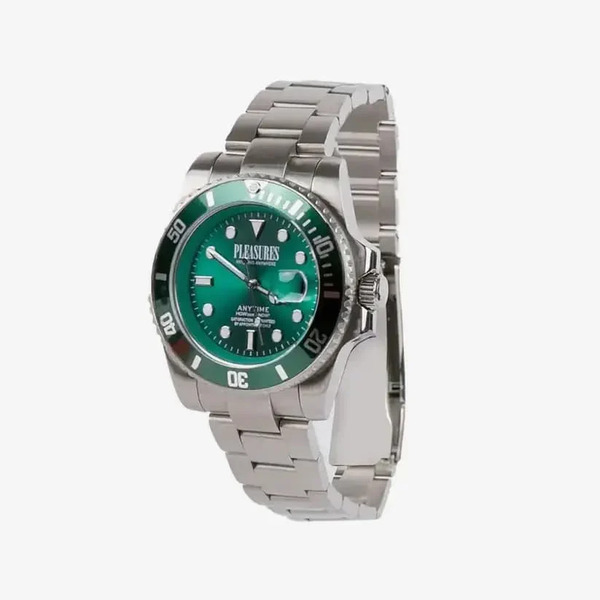  Watch Pleasures Anytime Watch Silver/green Universal 