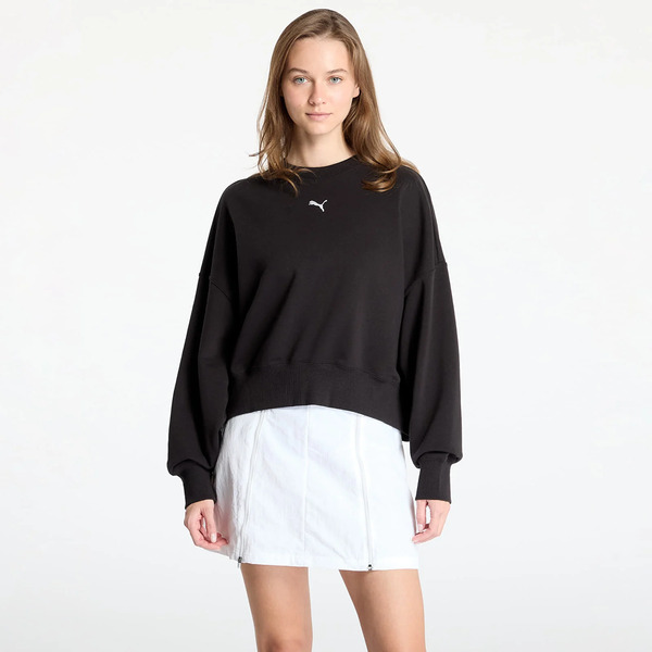  Sweatshirt Puma Wardrobe Essentials Over-oversized Crew Puma Black M 