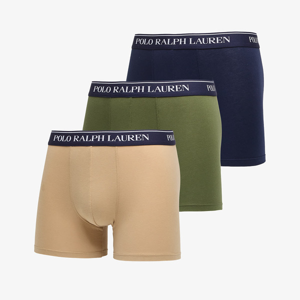  Ralph Lauren Boxer Brief-3 Pack Boxer Brief Blue L 