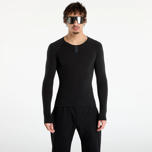  T-shirt Rapha Men's Long Sleeve Merino Base Layer Black S 