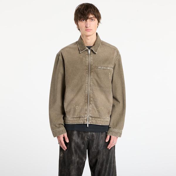  Jacket Represent Collared Denim Jacket Washed Olive Xl 