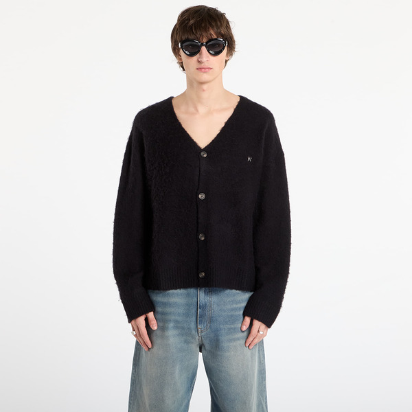  Sweater Represent Textured Knit Cardigan Jet Black Xl 