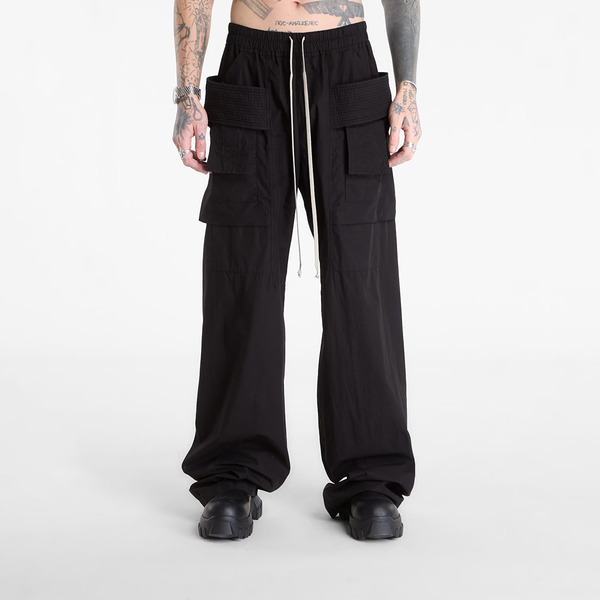  Pants Rick Owens Drkshdw Creatch Wide Cargo Drawstring Pants Black S 