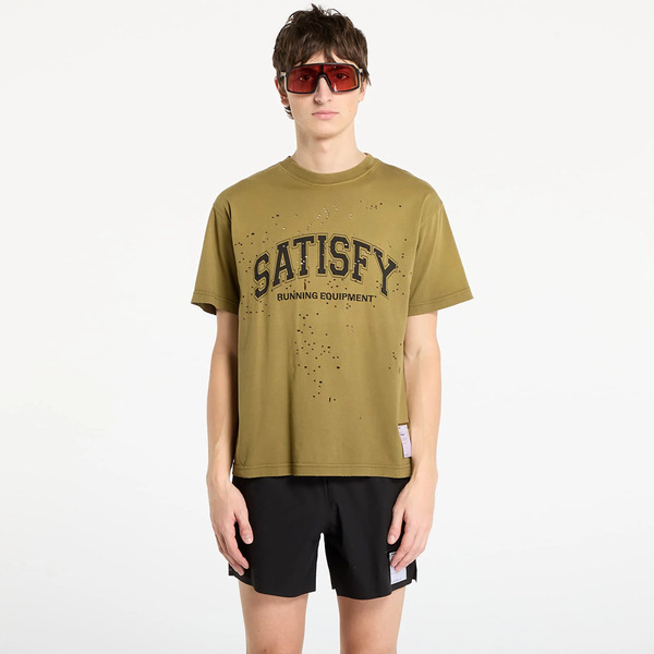  T-shirt Satisfy Mothtech T-shirt Sun Bleached Military Olive L 