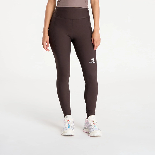  Pants Saysky W Combat+ Rib Long Tights Coffee S 