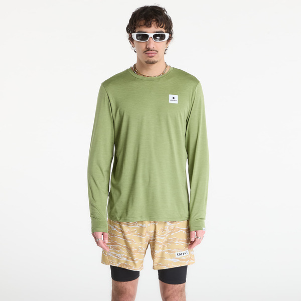  T-shirt Saysky Clean Pace Long Sleeve Green S 
