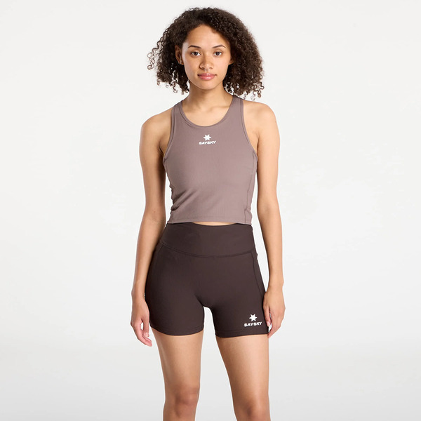  Top Saysky W Combat Rib Crop Top Taupe Xs 