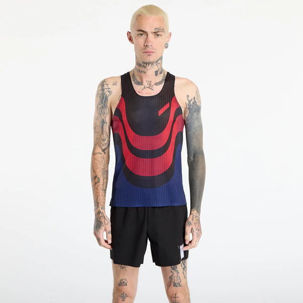  Tank Top Soar Race Vest Black/ Red/navy M 